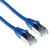 ACT Blauwe 5 meter SFTP CAT6A patchkabel snagless met RJ45 connectoren