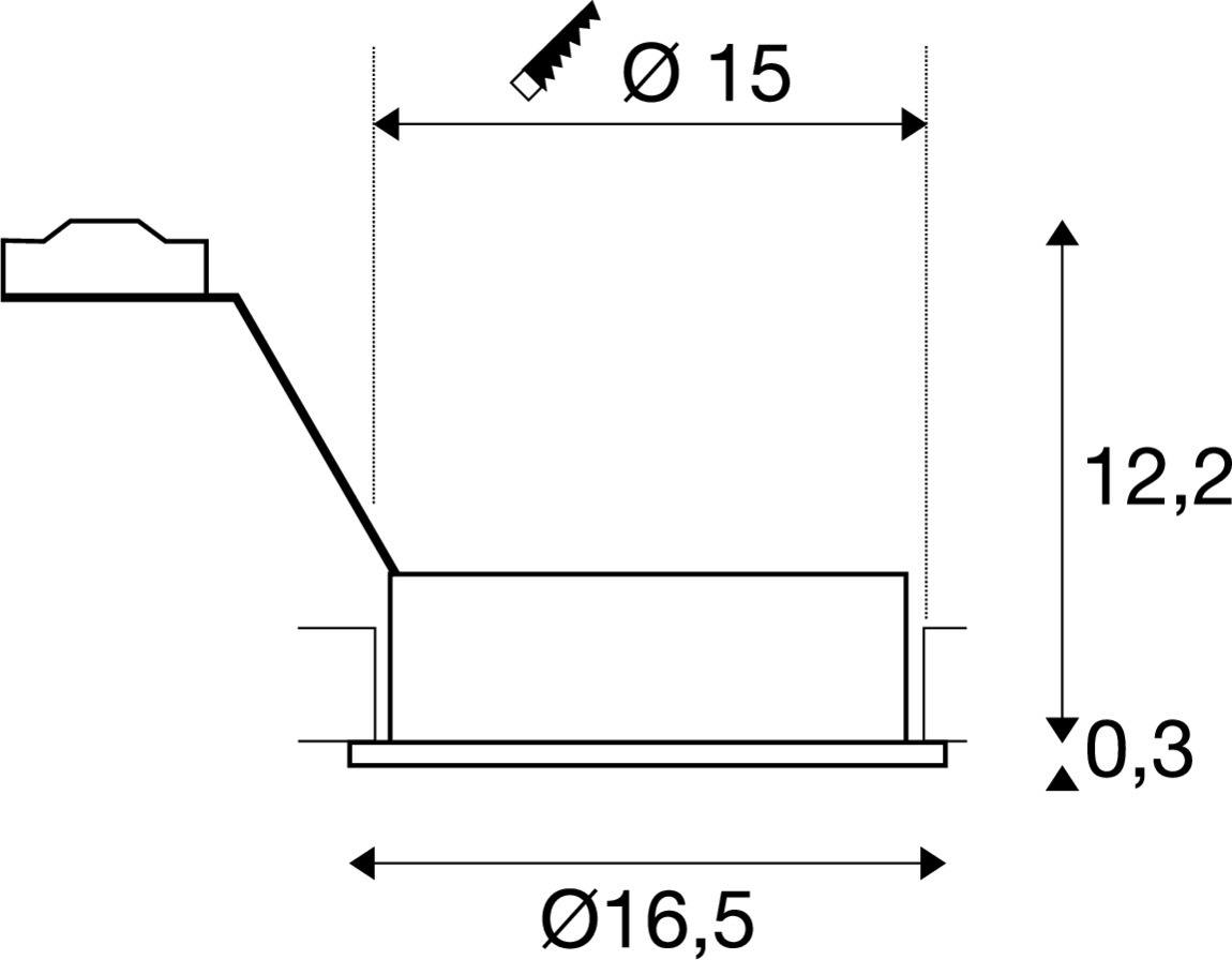 NEW TRIA ES111 1 ROUND zwart mat 1xGU10 bladveren