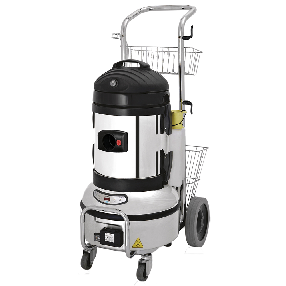 Carmen Plus Inox Prof. Stoomreiniger compleet met afzuiging