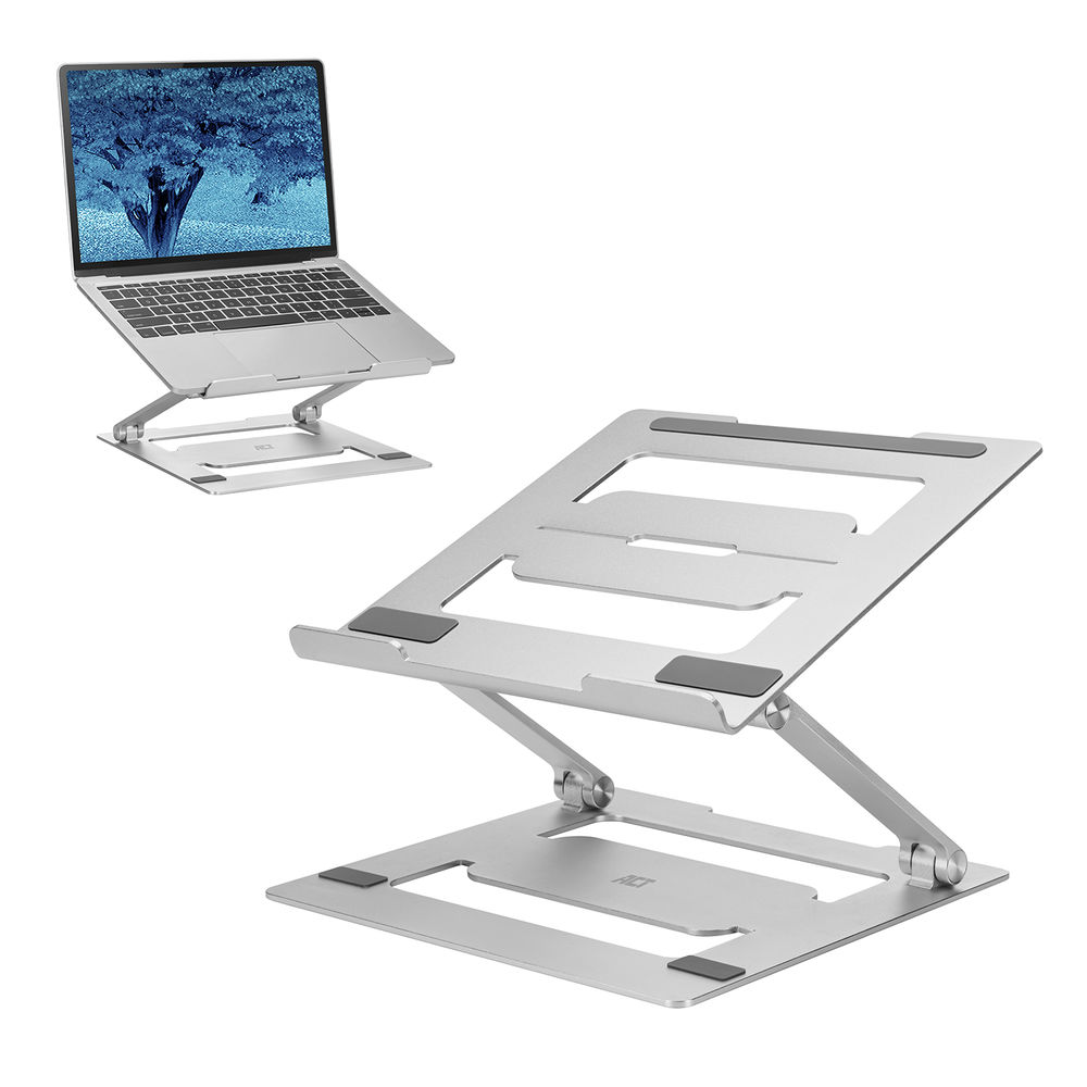 
ACT Laptopstandaard aluminium, opvouwbaar, traploos in hoogte verstelbaar
      