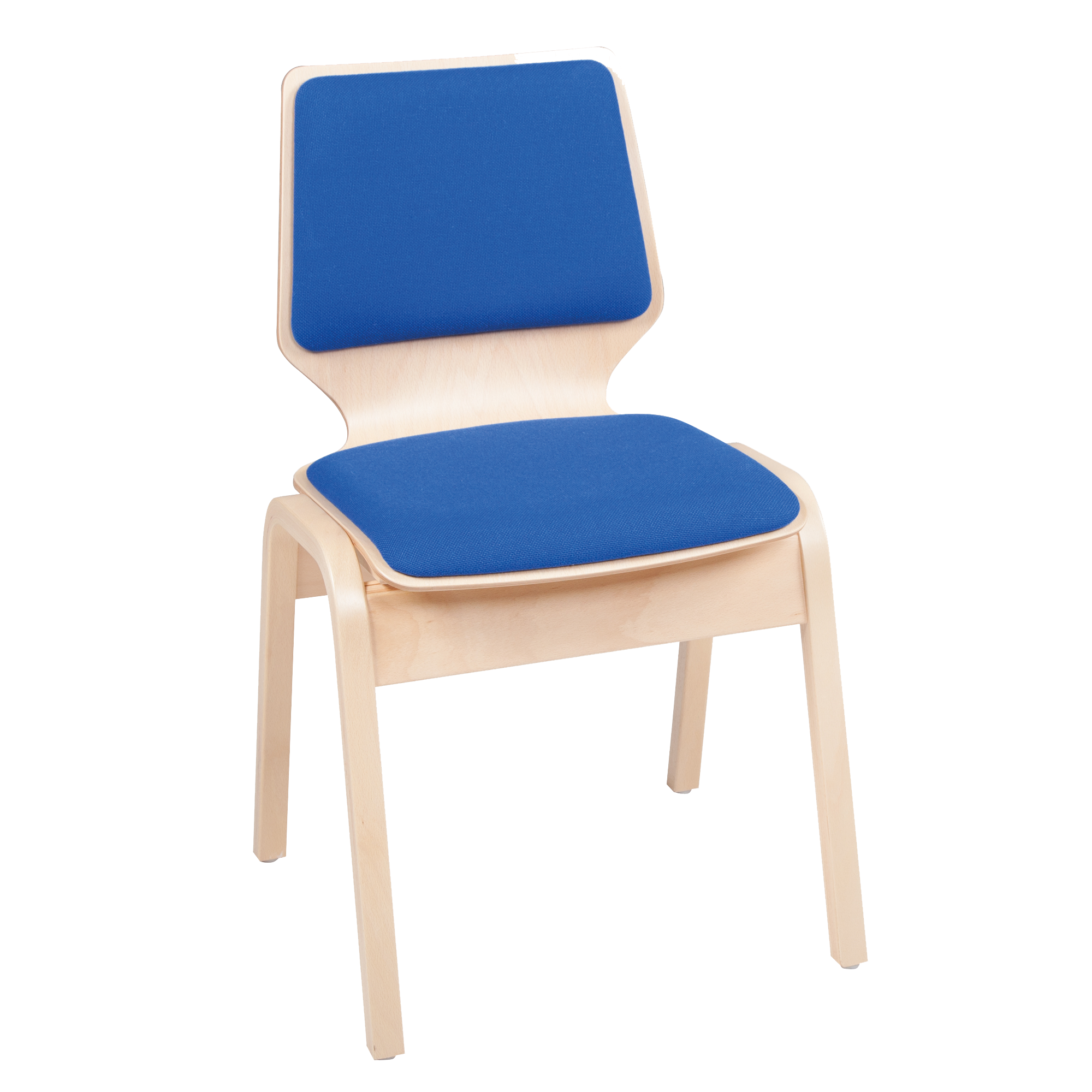Moritz stapelbare stoel met multiplex frame