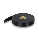 lintenband, black ribbon, elastic strap, satin finish, adhesive-free