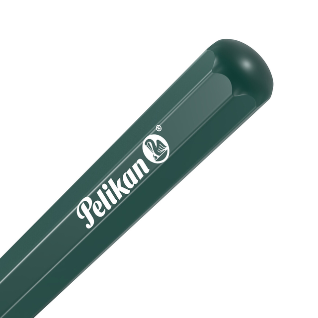 uittrek, dak, pelikan, balpen, groen