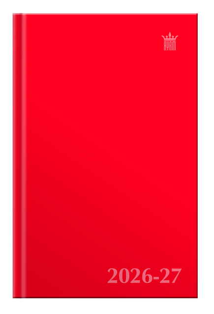 Schoolagenda 2026-2027 Ryam Studie Uni 7dagen/2pagina's rood