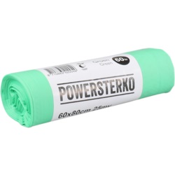 Afvalzak Powersterko Compost 60x80cm T25 60l doos 24x10st