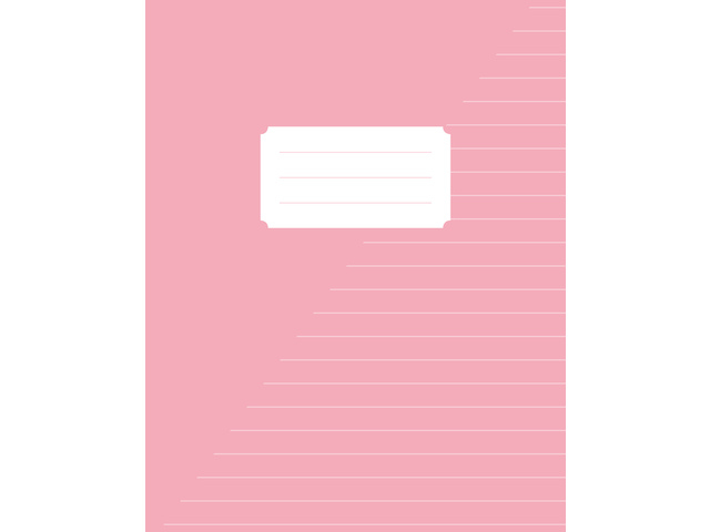 notitieboek, roze, kaartje, ruime, lijnpapier