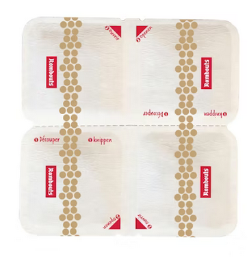 toiletpapier, rolletjes, papierwaren, drie-laags, bolletjespatroon