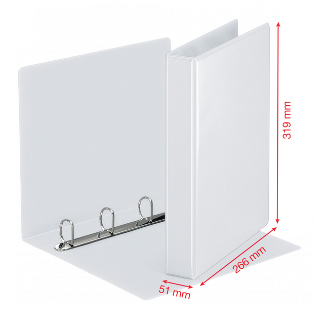 ringbinder, drie-ring, ordner, A4, wit