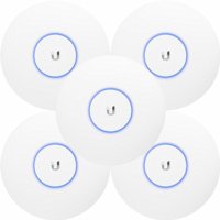 Ubiquiti UniFi UAP-AC-PRO (5-pack) | WiFi 5 Access Point (AC1750) | 1300 Mbit/s | PoE (met Adapter) | Inclusief Plafond- en Muurmontagebeugel