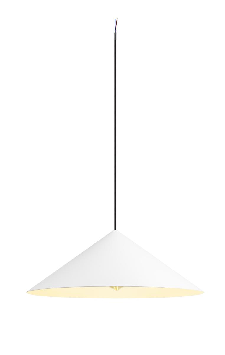 hanglamp, pendel, kabel, wit, aalvormig