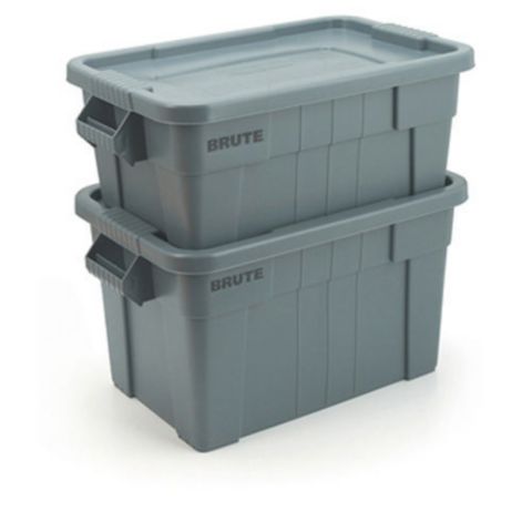 Rubbermaid Commercial Products Brute Tote Opbergbox, polyethyleen, 75,5 liter, grijs