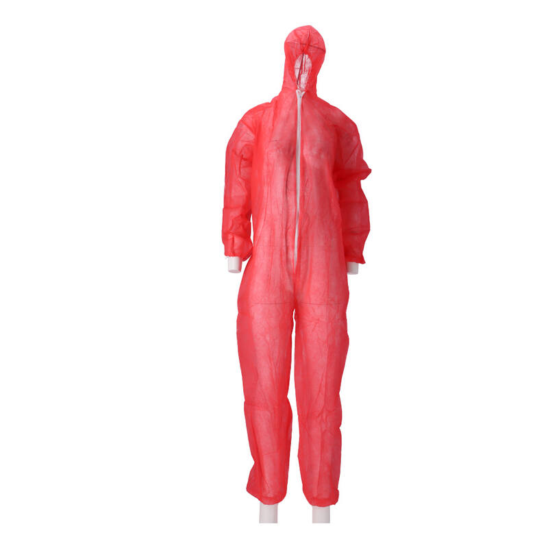 CMT Coverall Non Woven PP Rood Maat XL doos 50 stuks