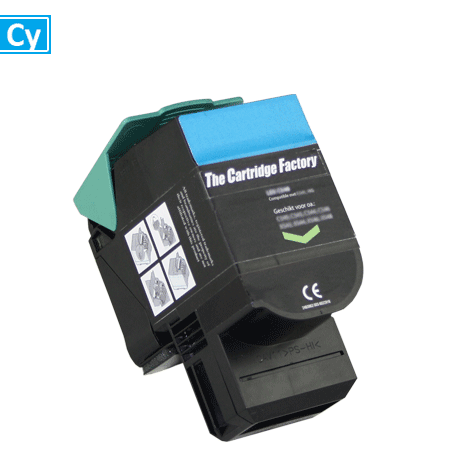 Huismerk toner - Lexmark 802XC (80C2XC0) compatibel, cyaan