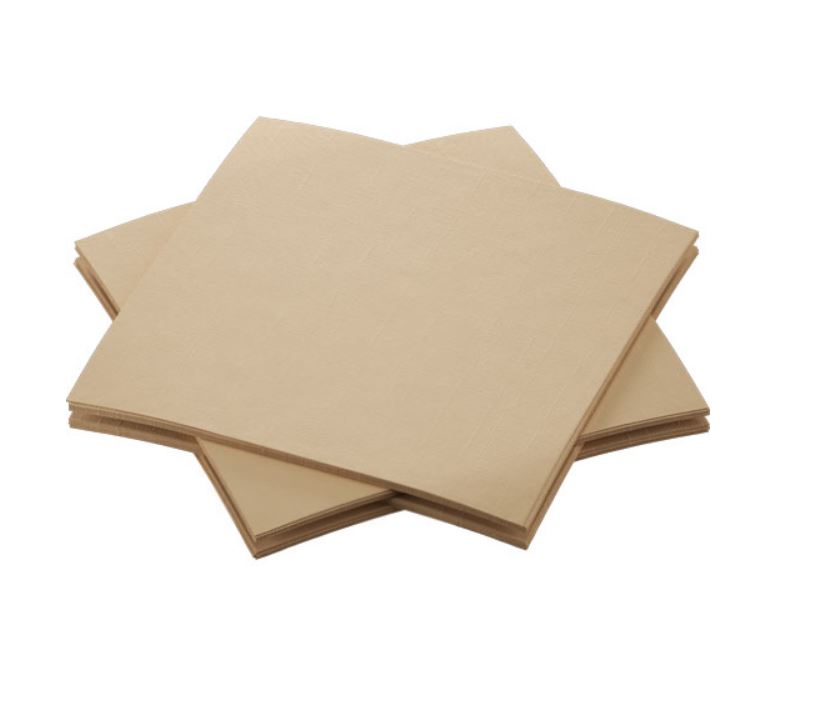 Duni Servet 20x20cm BIO Dunisoft 1_4 vouw Bruin ds16x180st