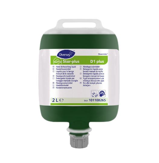Diversey Suma Star Plus D1 Handafwasmiddel doos 3x2ltr