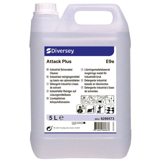 Diversey Attack Plus E9e Oplosmiddelreiniger doos 2x5ltr