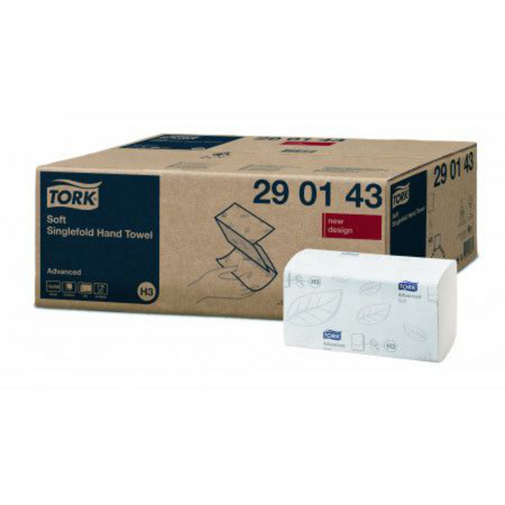 Tork Handdoekpapier Wit Rec Z-vouw H3 2lgs doos 3750 velmet