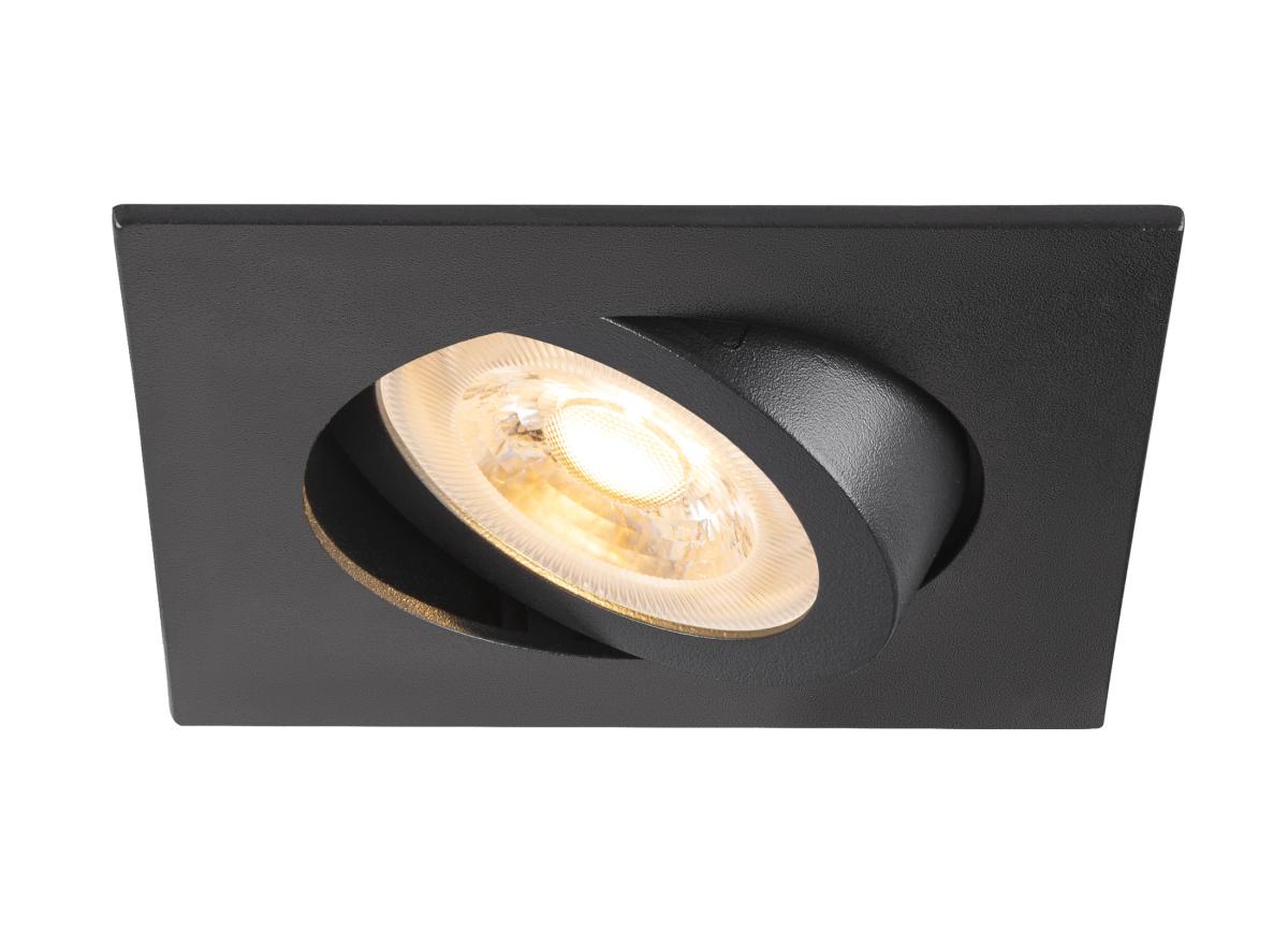 inbouwspot, spotlamp, led, mat zwart, recessed