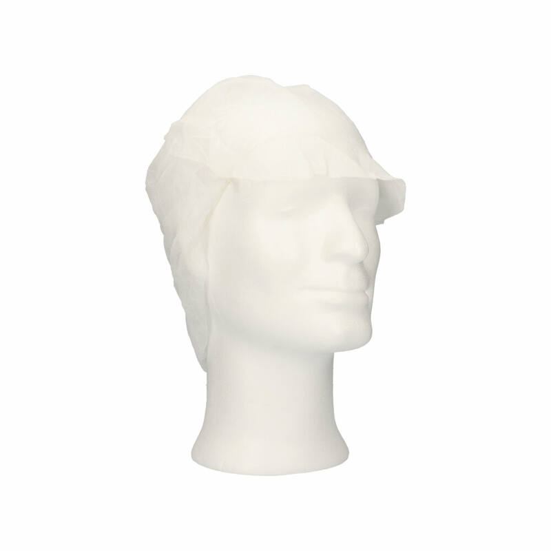 CMT Snood Cap met haaropvang Wit Maat XL doos 10x100st