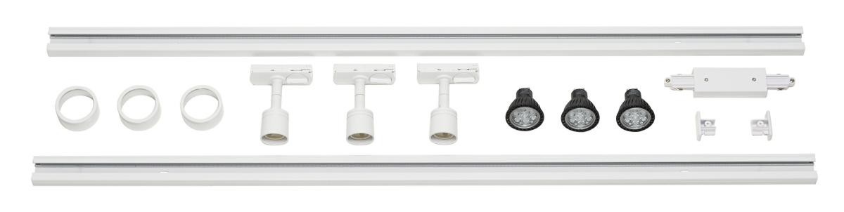 rail system, track lighting, LED spotlight, mounting accessories, channels