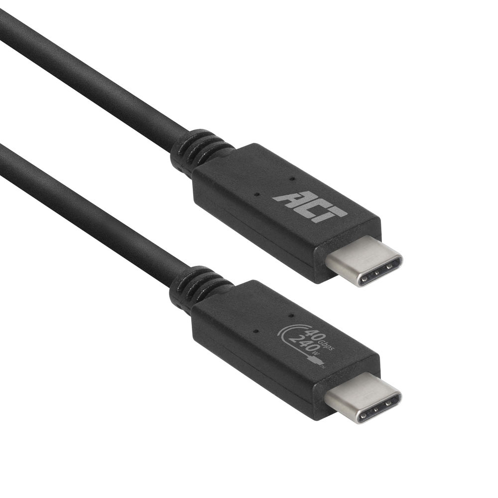 
ACT USB4® 40Gbps kabel, USB-C, USB-IF gecertificeerd, 0,8 meter
      
