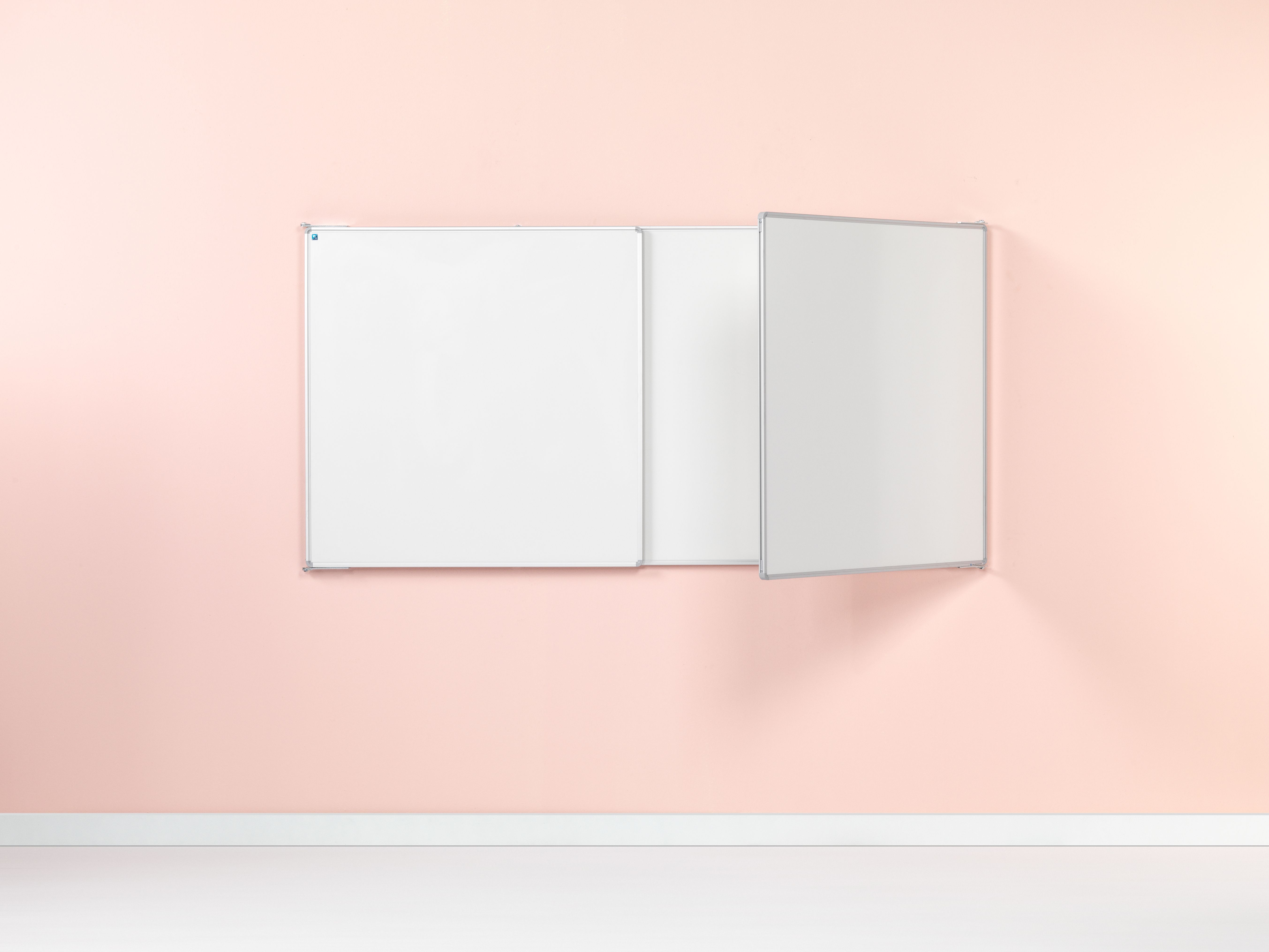Vijfvlaks whiteboard RC-10, wit emaille - 60x90 cm