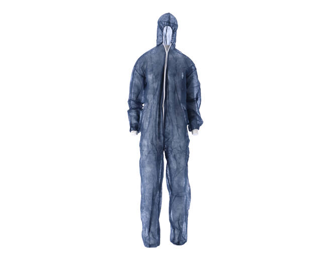 CMT Coverall Non Woven PP Blauw Maat M doos 50 stuks