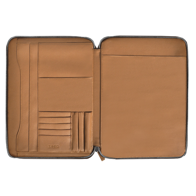 portemonnee, wallet, leren, bruin, open-ruimte
