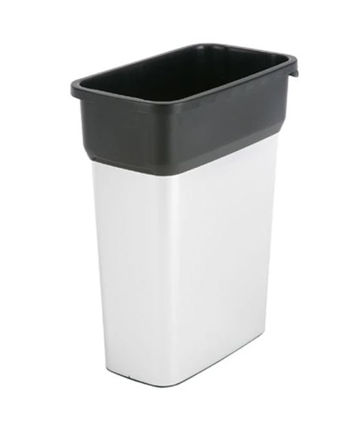 Vileda Geo afvalbak M RVS-look 55 liter