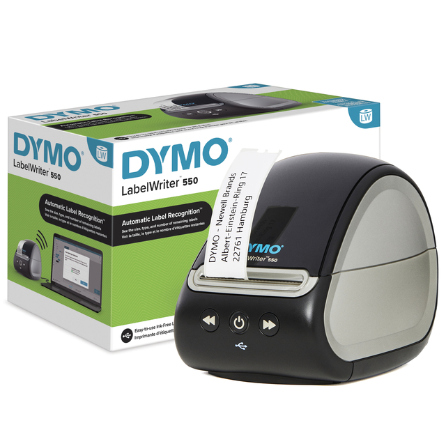 Labelprinter Dymo LabelWriter 550 desktop zwart