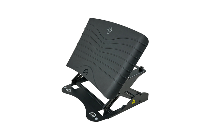 ergonomische stoel, voetsteun, verstelbaar, zwart, vouwmechanisme