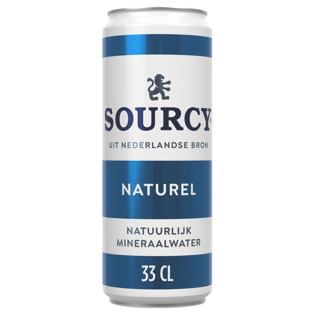 mineraalwater, naturel, 33 cl, blikje, drankverpakking