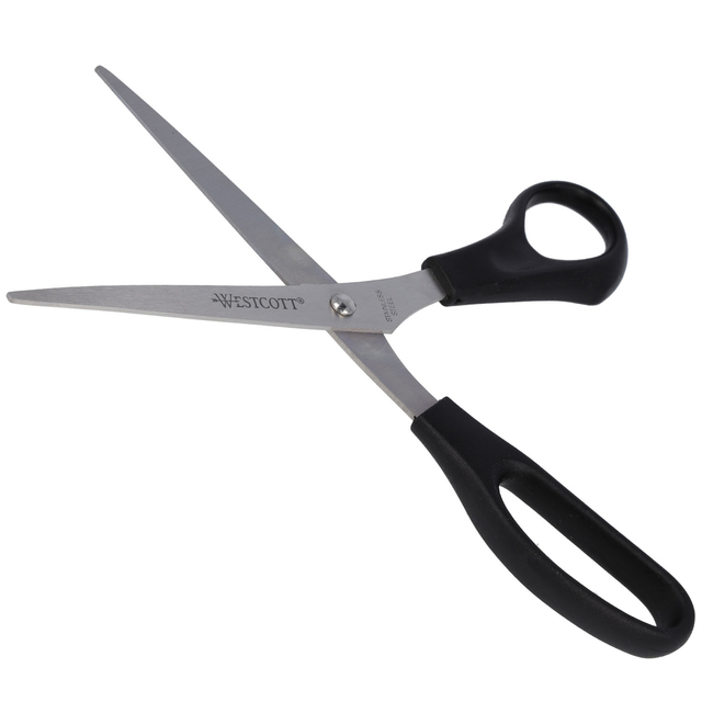 schaar, kantoor, fabricage, zijkant, metaal