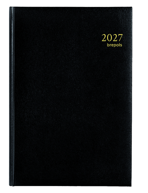 agenda, notitieboek, linten, zwart, 2027