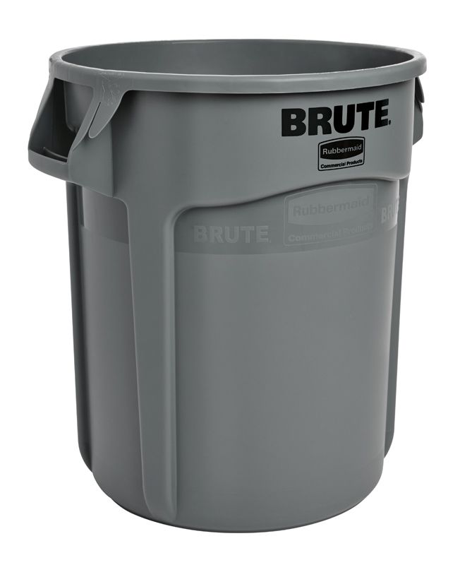 Rubbermaid Brute Afvalbak Rond 757ltr Grijs per stuk