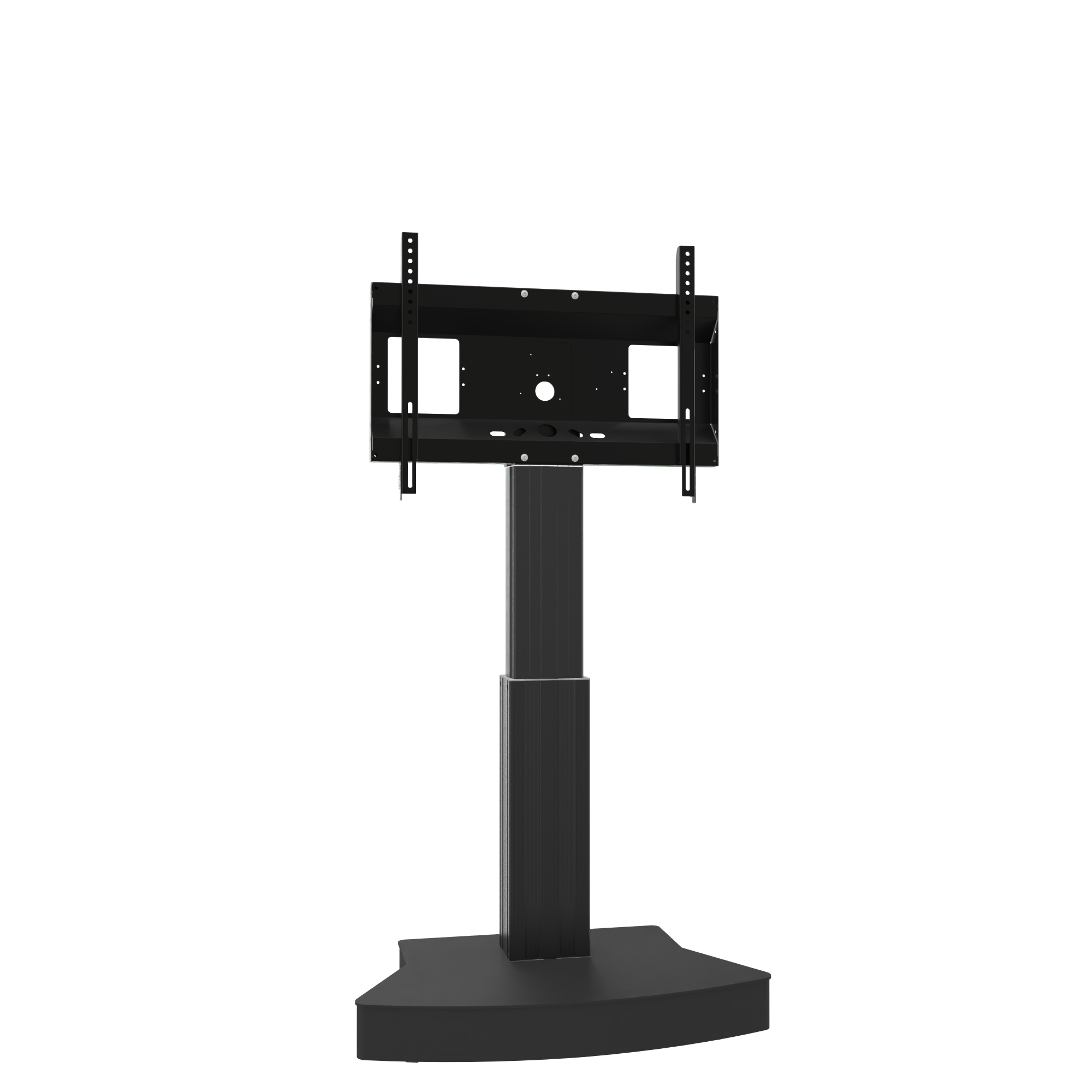 Elektrisch in hoogte verstelbare verrijdbare standaard voor monitoren en tv, slag 50 cm