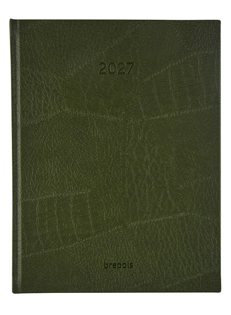 planner, 2027, groen, geruit, notitieboek