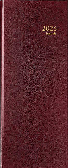 Agenda 2026 Brepols Saturnus Lima 1dag/1pagina bordeaux