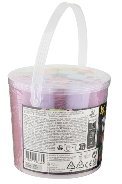 Stoepkrijt Moxy emmer 15 stuks assorti