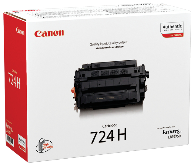 Tonercartridge Canon 724H zwart HC