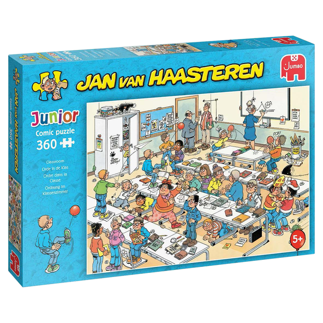 comm puzzle, junior, kinder puzzel, bureau klaslokaal, 360 stukjes