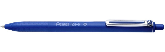 balpen, mechanische-pen, blauw, druppelpatroon, clip-in-spiraal