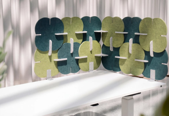 Bloom.Divide hoek op bureau