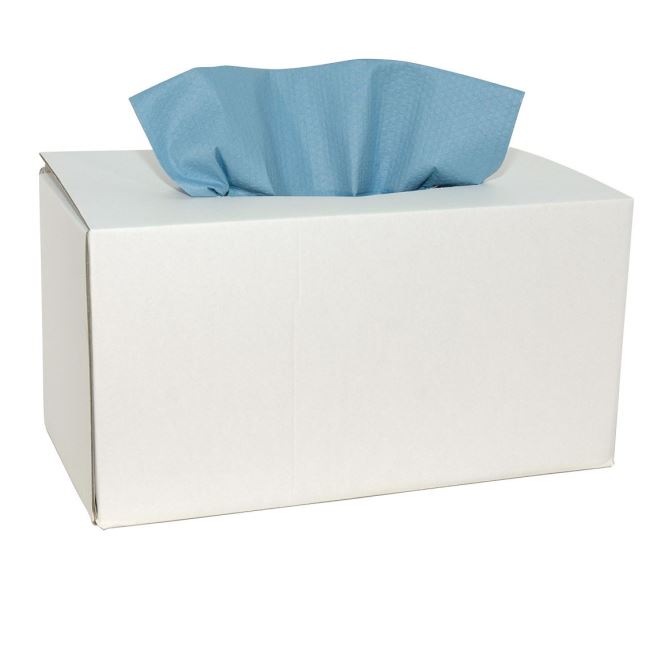 Euro X-wipe Blauw in dispenserdoos 42x34cm doos 160st
