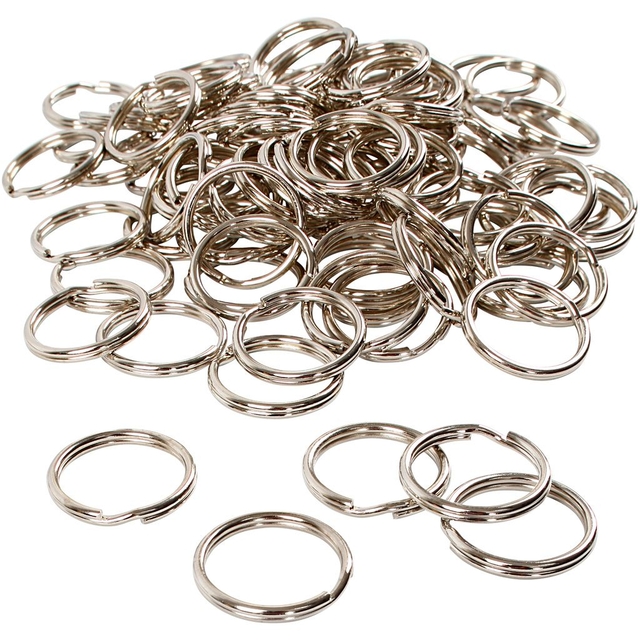 ringen, metalensluiting, splitringen, sleutelring, hardware