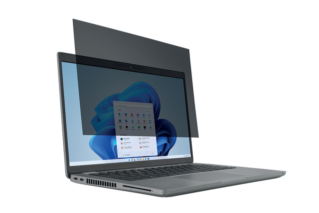 laptop, privacyfilter, schermfolie, grijs