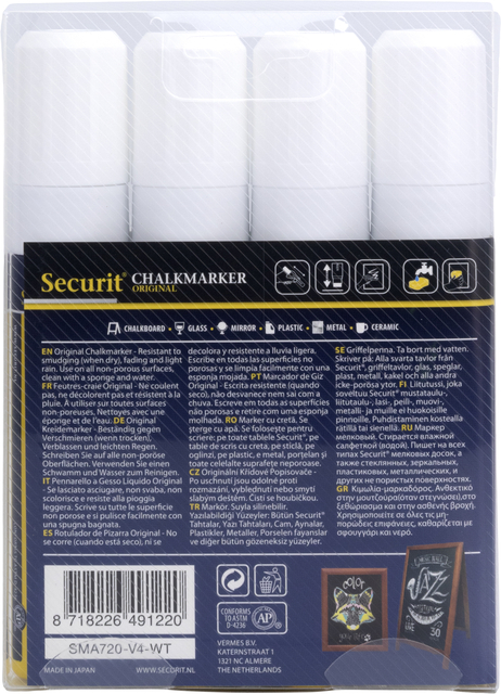 chalk marker, marker set, white caps, dry erase, multi-pack