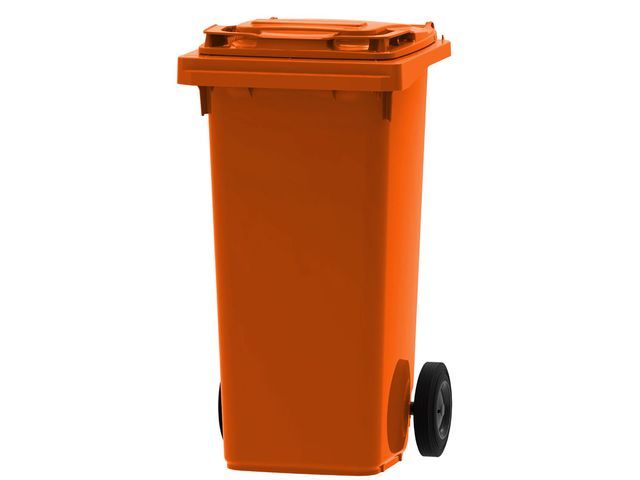 Afvalcontainer Kunststof 240ltr Oranje
