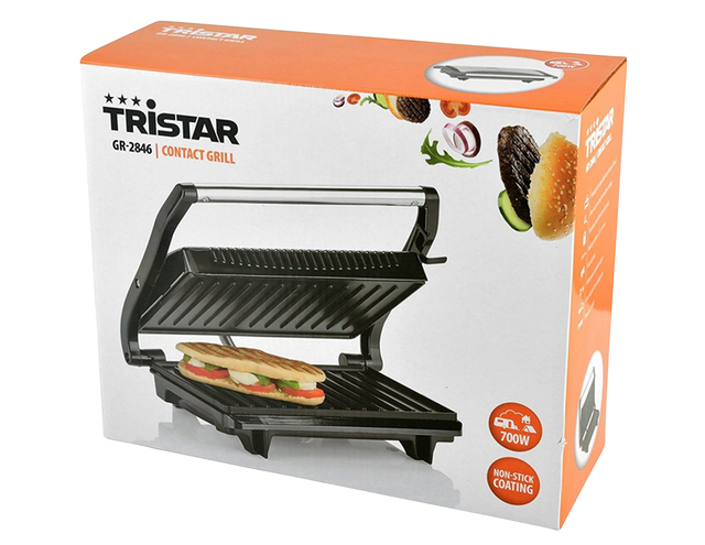 contact grill, grillpan, sandwich grill, non-stick coating, 700W