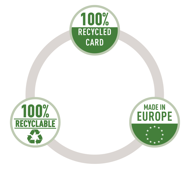 afbeelding, etiket, recycled, made in europe, cirkel